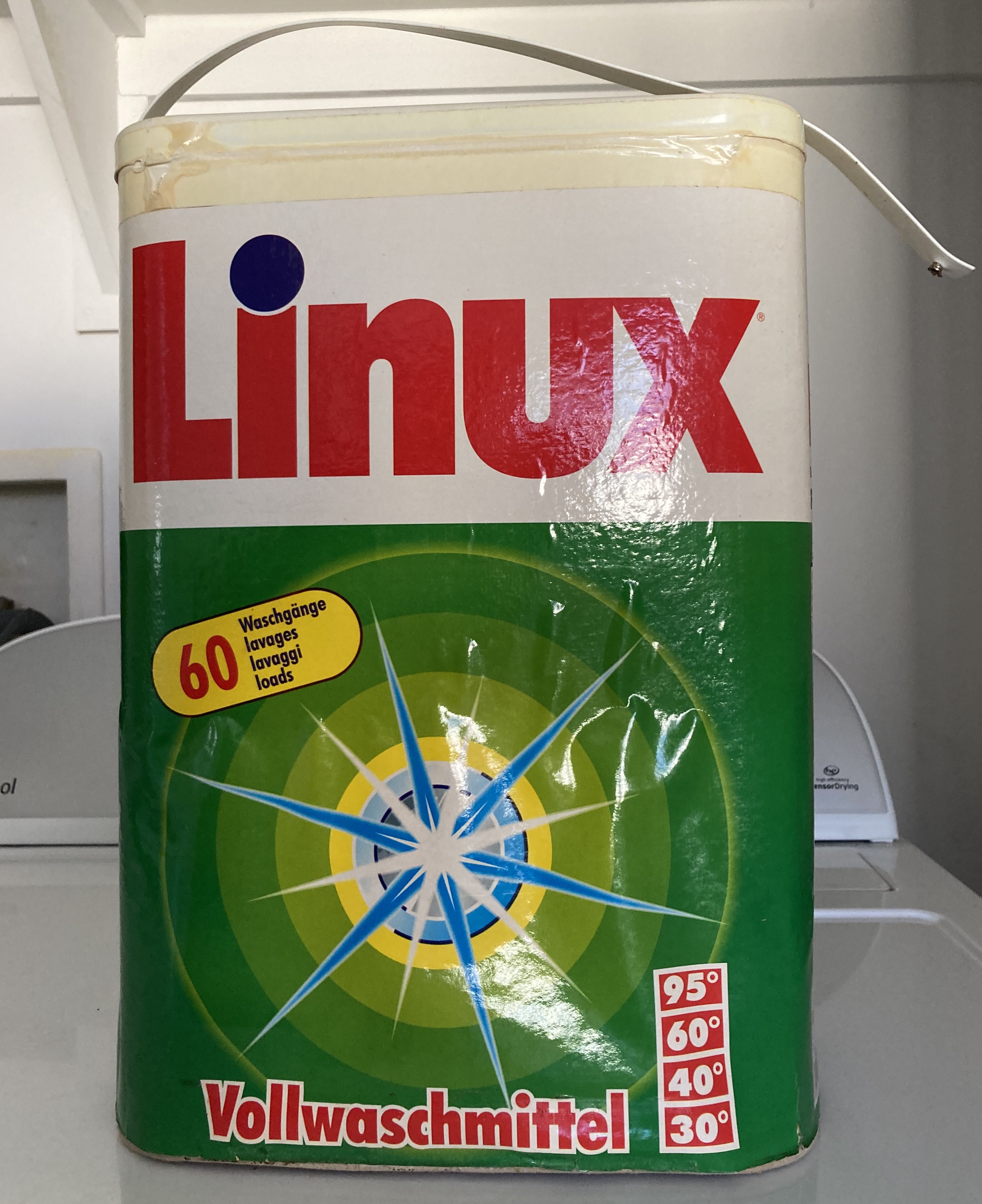 Photo of a box of the Linux brand of soap
