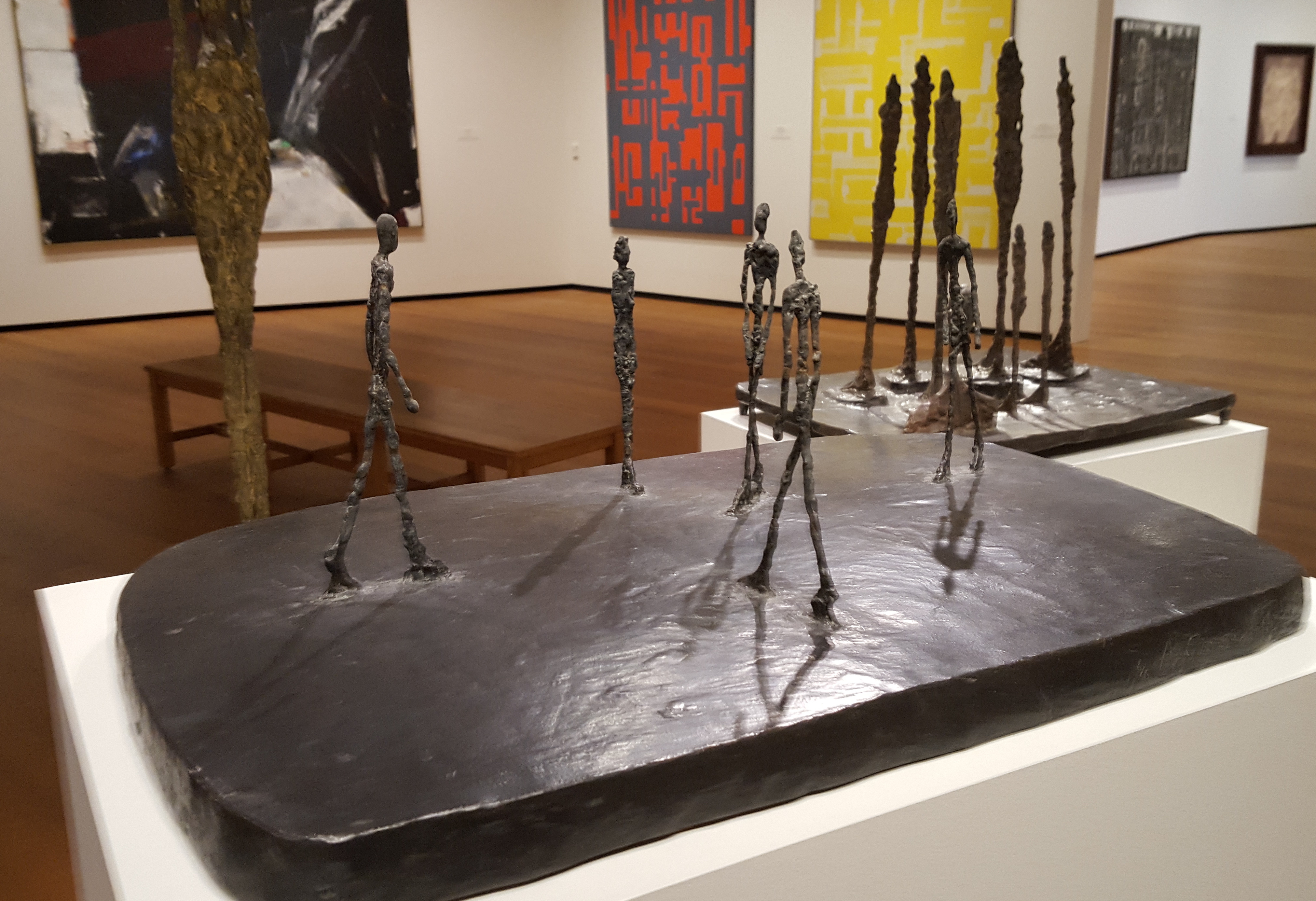 [Photograph of The City Square sculpture by Giacometti]